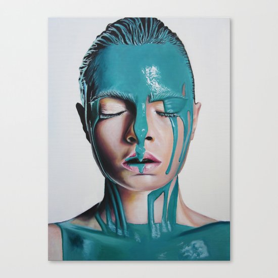 Paint on Cara Canvas Print