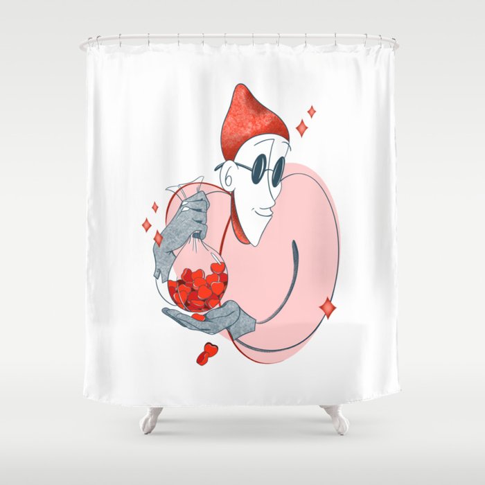 Stealer of hearts Shower Curtain