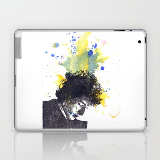 Portrait of Bob Dylan in Color Splash Laptop & iPad Skin