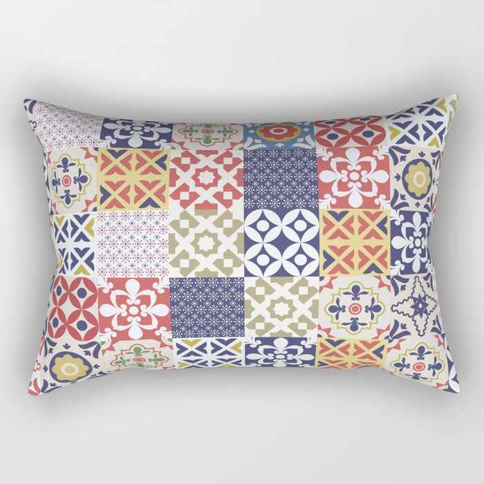 Portuguese pattern color Rectangular Pillow