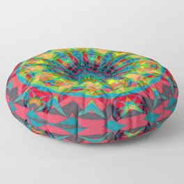 Fruit and Charcoal Bliss Pillow Designs of Green Bee Mee Fruit and Charcoal Bliss Circle Floor Pillow