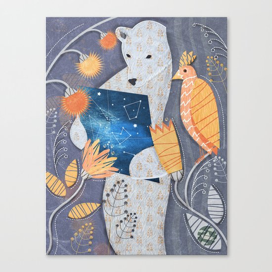 Bear searching exit Canvas Print