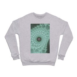 Ocean Blue Abstract Art Digital Fractal Crewneck Sweatshirt