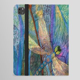 Colorful Dragonflies iPad Folio Case