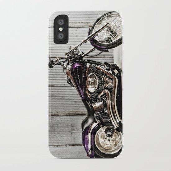 Purple Harley Softail iPhone Case