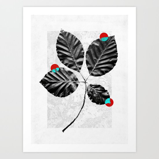 Abstract Flowers 4 Art Print