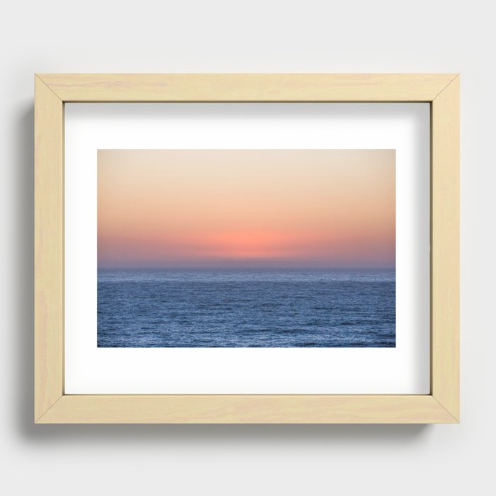 Gradient Sunset Recessed Framed Print