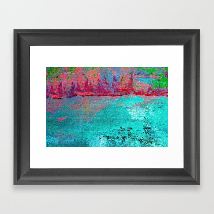 Turquoise Ocean Framed Art Print
