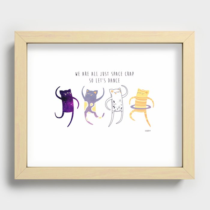 Space Dance Recessed Framed Print
