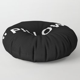 " Art " (Negative) Floor Pillow
