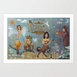 Zeppelin - In Days Of Old When Magic Filled The Air Art Print