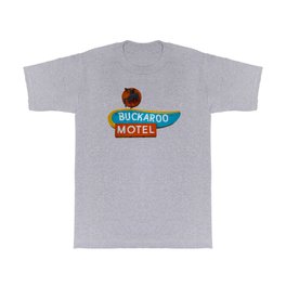 Buckaroo Motel Route 66 Vintage Neon Sign Nostalgia T Shirt