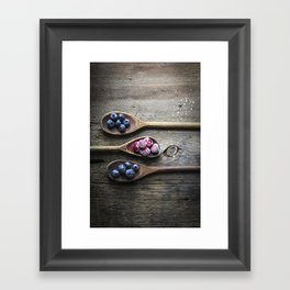 Three Berry Spoons Framed Art Print