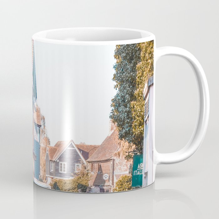 Great Britain Photography - River Going Between Medieval Buildings Coffee Mug