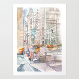 Reflection in the New York City windows II Art Print