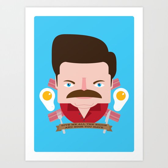 Bacon & Eggs Art Print