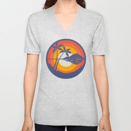 Yasawa Islands Vacay Style V Neck T Shirt