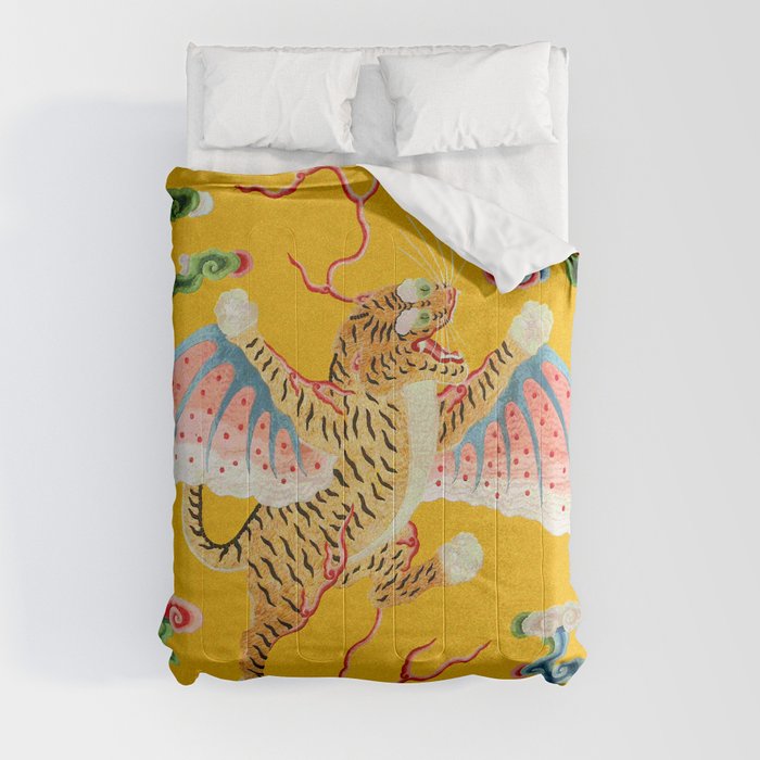 Chinese Flying Tiger Design Comforter