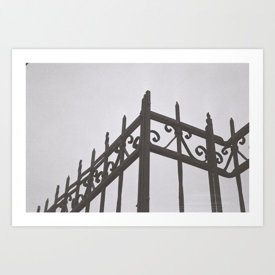 on the fence Art Print