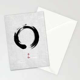 Zen Peace Circle Stationery Card