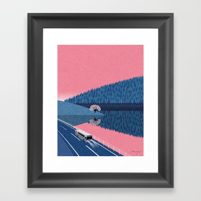 Lake in the Morning (2015) Framed Art Print