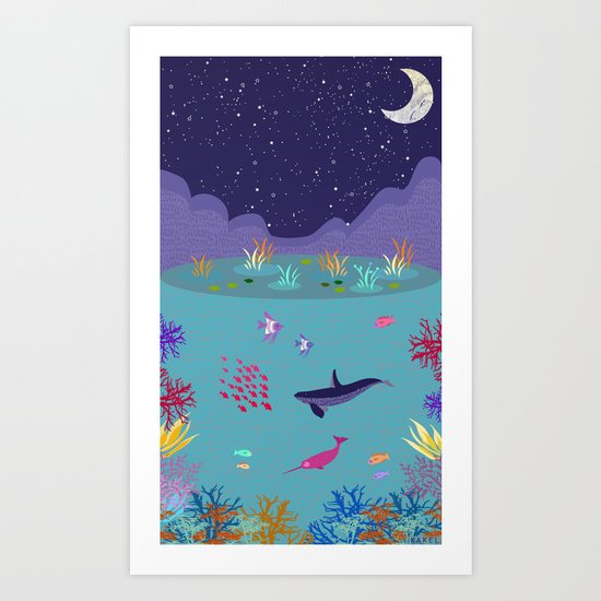 Underwater Art Print