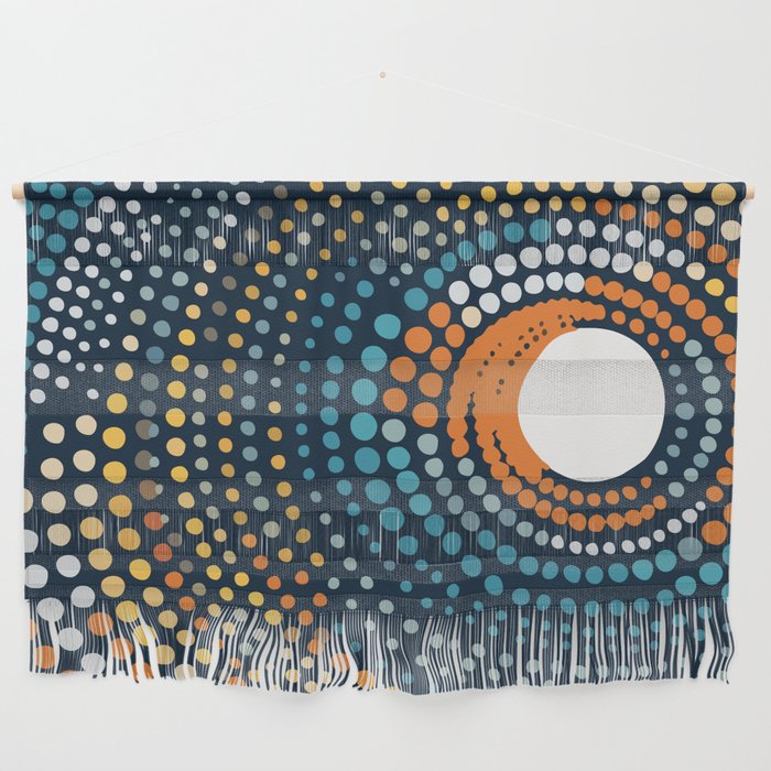 Dotted Contemporary Colors Minimal Pattern Wall Hanging