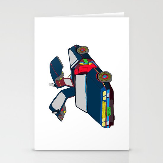Cool Boys Like Flying Cars Stationery Cards