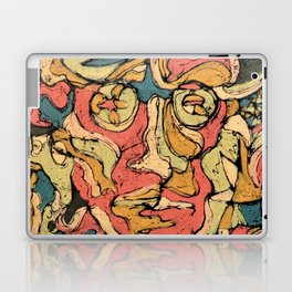 Alien plays music in the mystical land Laptop Skin