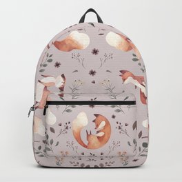 Fox pattern Backpack