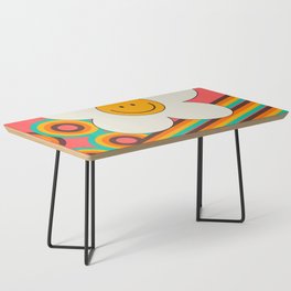 Colorful Geometric Art Print Coffee Table