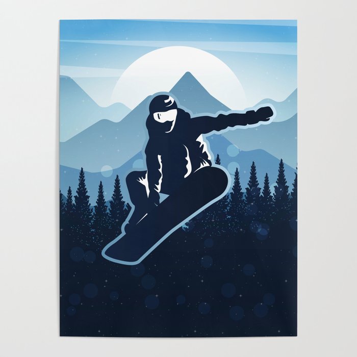 Royal Skiing - Attitude - Ski Snowboard Fly Skyline Poster