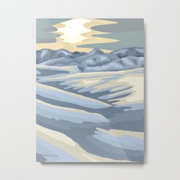 Eagle's Nest Open Space Metal Print | Snow, Monochromatic, Graphicdesign, Digital, Sunset, Fortcollins, Hills, Frontrange, Mountains, Prairie 