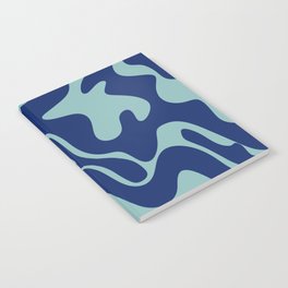 34 Abstract Liquid Swirly Shapes 220725 Valourine Digital Design  Notebook