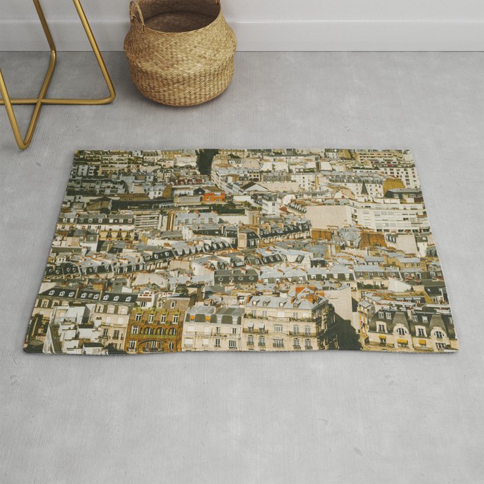A Mosaic of Apartments in Paris, France. Rug