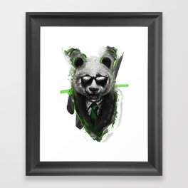 Classy Panda Framed Art Print