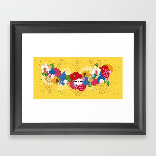 Kokeshina - Eté / Summer Framed Art Print