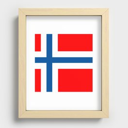 Flag of Norway 7 Recessed Framed Print