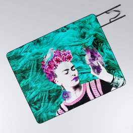 Frida Kahlo ang Crystalls Picnic Blanket