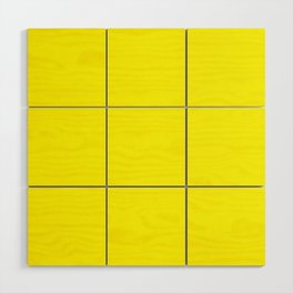 Monochrom yellow 255-255-0 Wood Wall Art