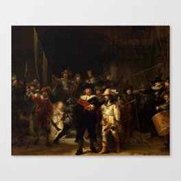 The Night Watch, 1642 by Rembrandt Canvas Print