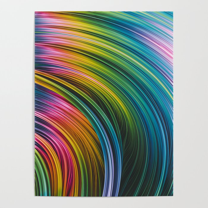 Stranded Strain III. Abstract Swirl Art Poster