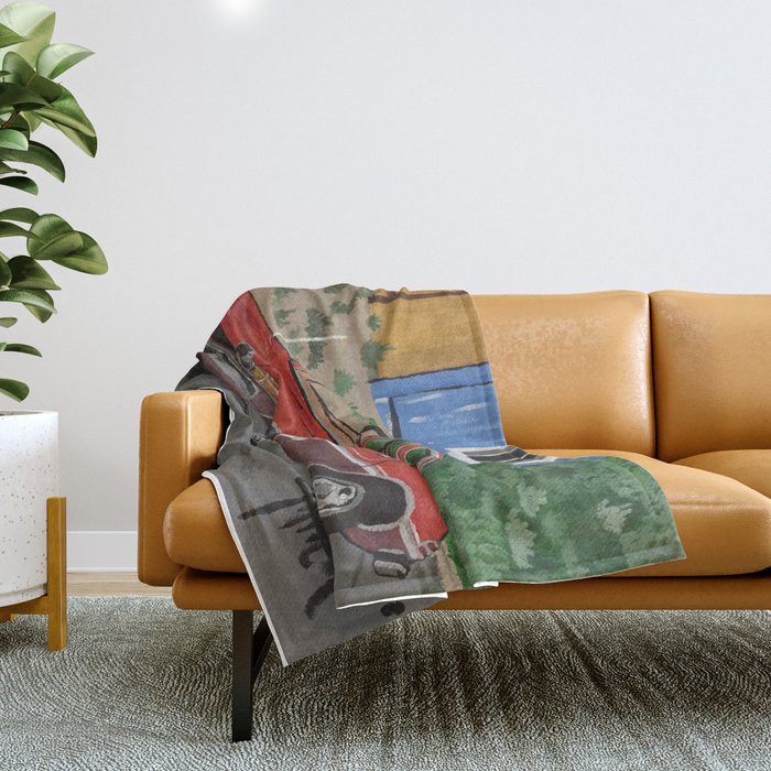 AMC pacer painting Throw Blanket