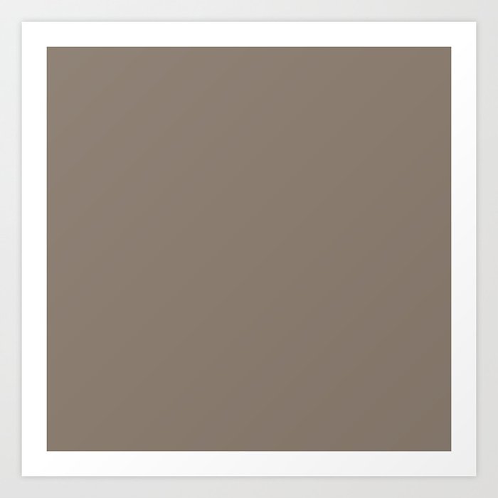 Solid Taupe Color Art Print By Shabbyhappydesigns Society6