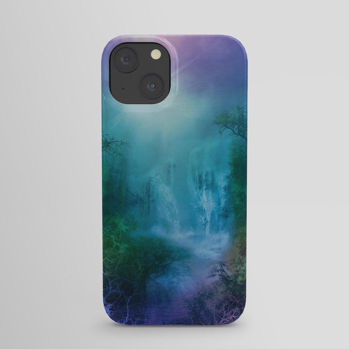 purple forest landscape iPhone Case