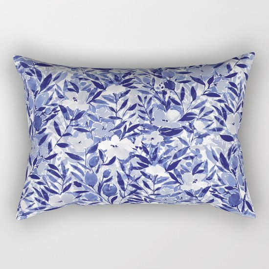 Nonchalant Indigo Rectangular Pillow