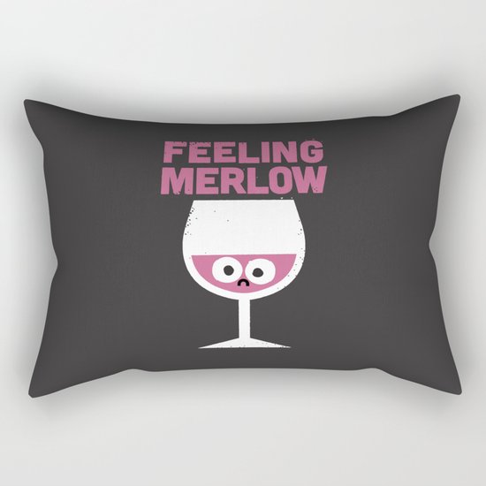 Glass Half Empty Rectangular Pillow