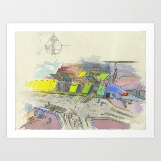 Seaport Art Print