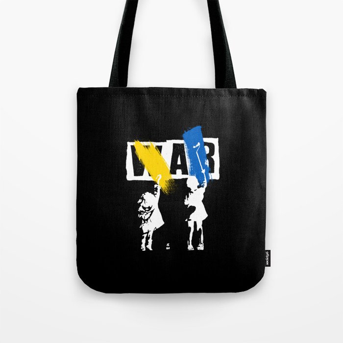 No War In Ukraine Kids Painting Tote Bag