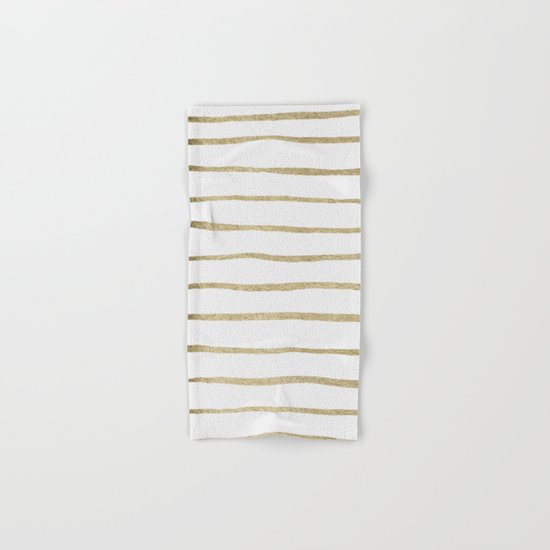 Gold Stripes Hand & Bath Towel